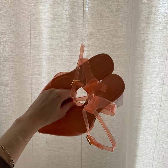 ALDO Orange Strap Heels - Picture 11 of 11